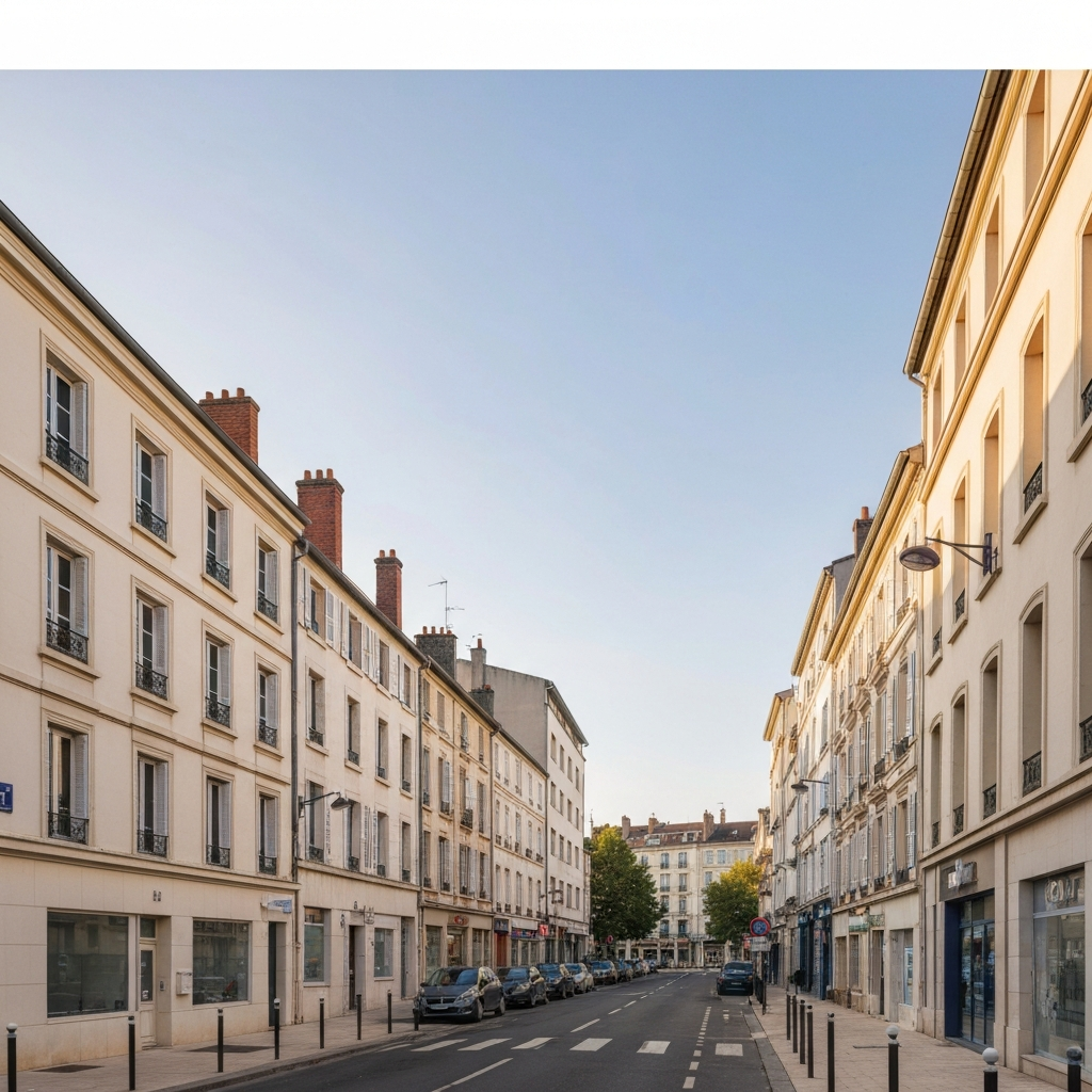 Vue pittoresque de Chailly avec des maisons et un paysage inspiré par les peintres de Barbizon